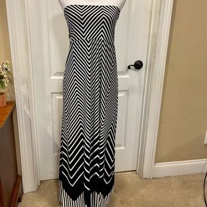 COPY - Black and white chevron sundress